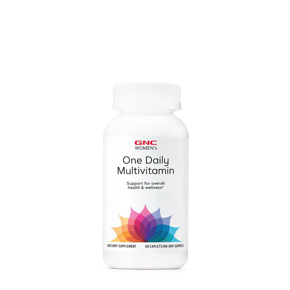 GNC Women's One Daily Multivitamin with Collagen Antioxidant Blend | Supports Immune, Brain, Hair, Skin, and Nails | 60 Caplets