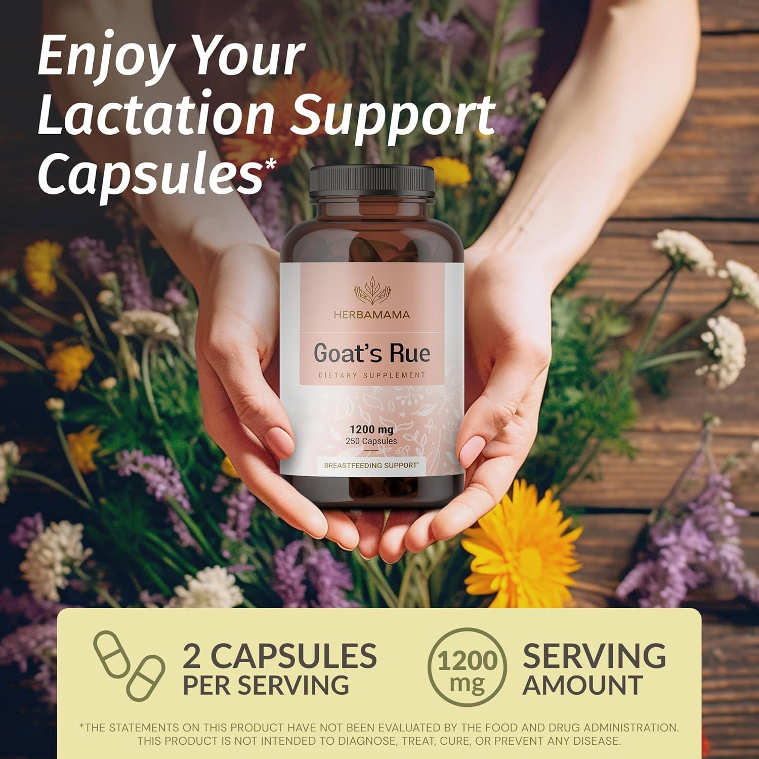 Goat's Rue and Lemon Balm Kit - 1200mg Capsules & 4 fl oz Liquid Drops Bundle - Vegan, Non-GMO, Sugar & Alcohol-Free - 2 Pack