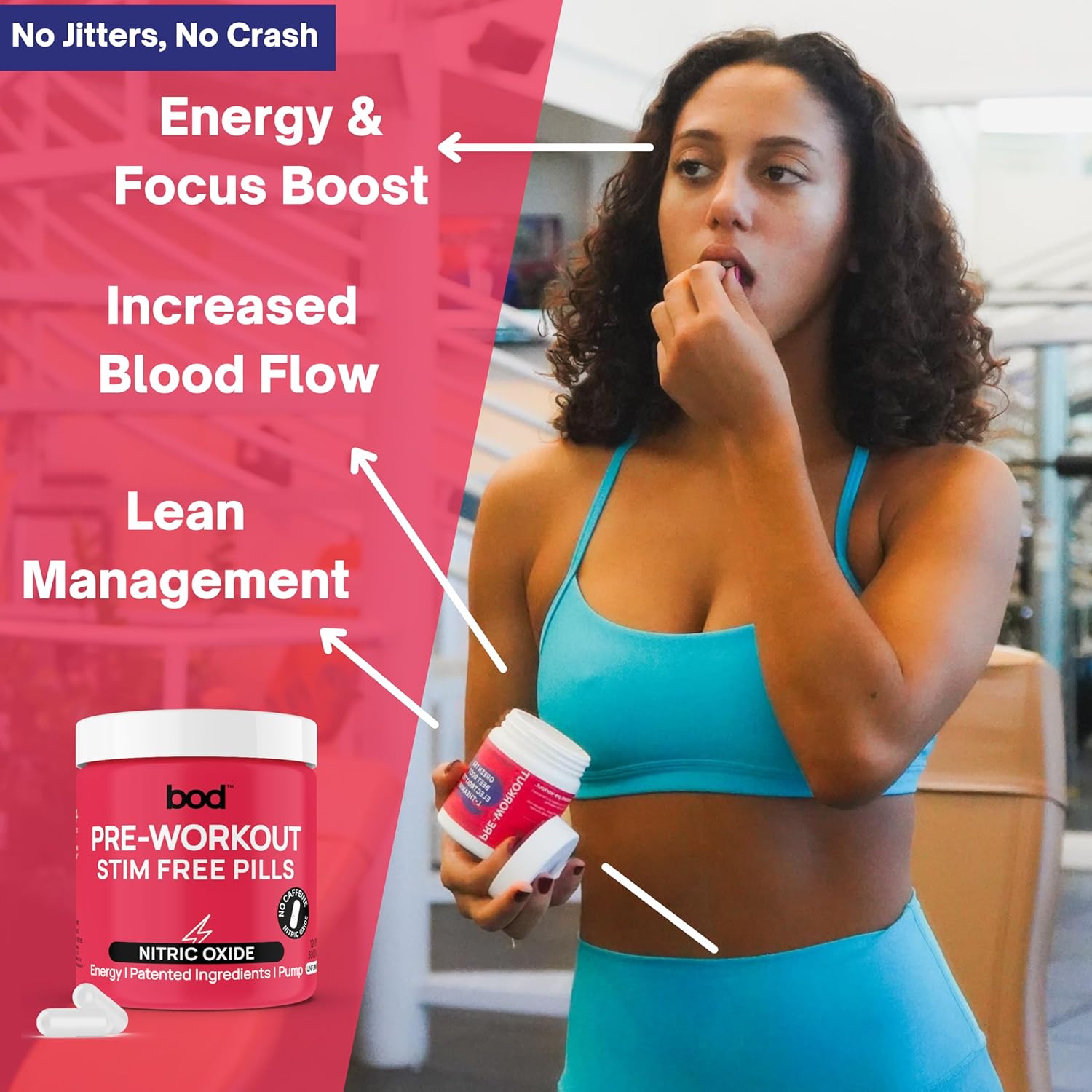 Goba Tea BOD Pre Workout Pills: Natural Green Tea, Electrolytes, L-Theanine, Beet Root - Energy & Endurance Support, Vegan, 120 Pills - BoostGo Australia