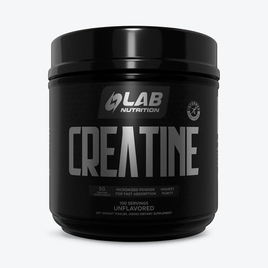 GOL Lab Nutrition Micronized Creatine Monohydrate Powder - 500G, 100 Servings, Unflavored, Keto Friendly
