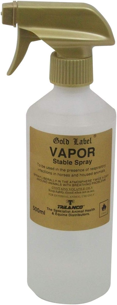 Gold Label Vapor 500ml - Natural Breathing Aid Supplement for Horses