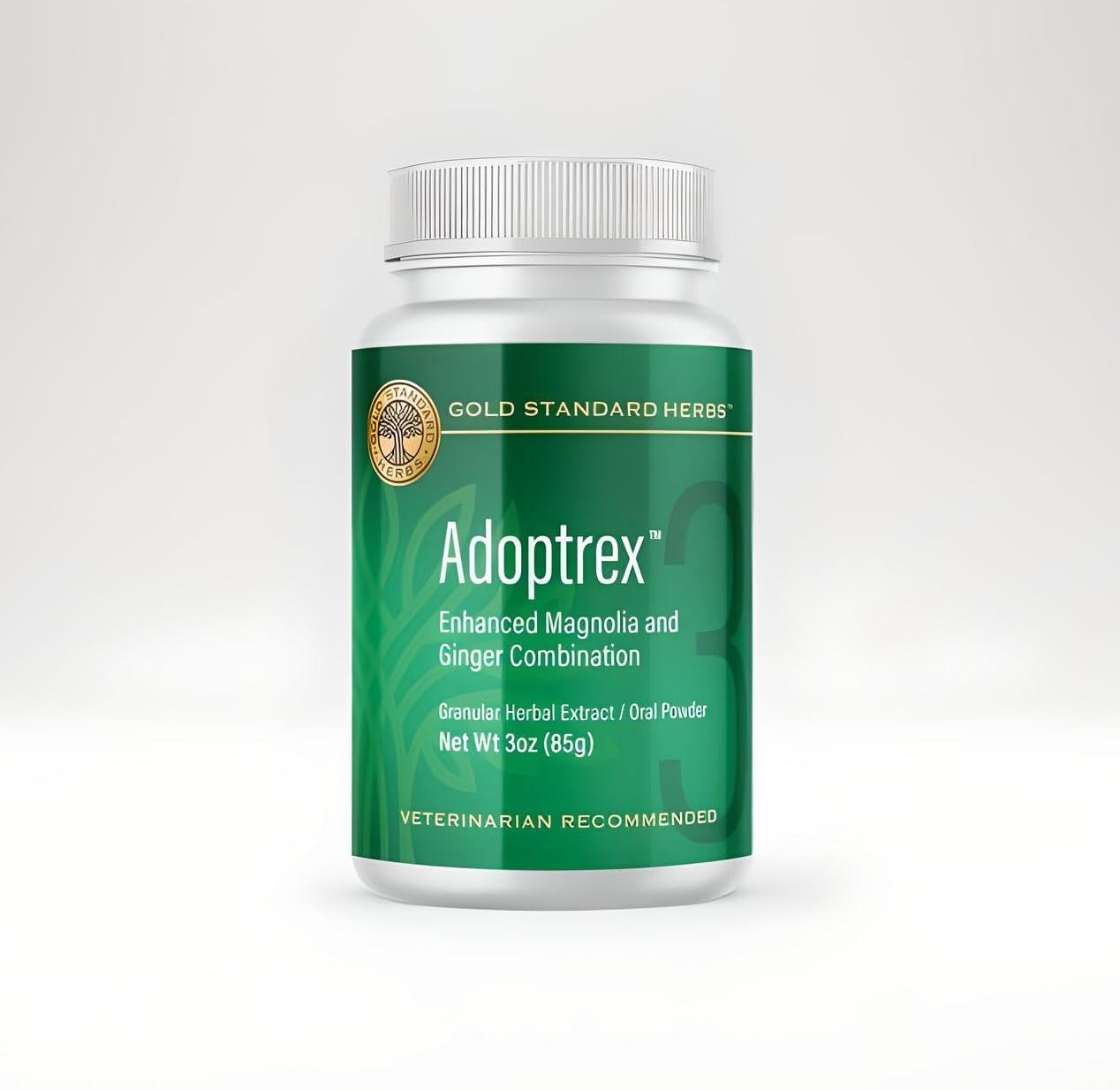 Gold Standard Herbs Adoptrex Dog Supplement - Natural Gut & Pancreatic Support with Magnolia & Ginger (85g)