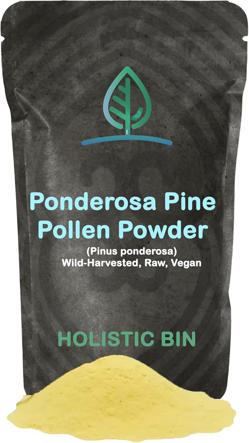 Golden Canadian Ponderosa Pine Pollen Powder - 20g Organic Supplement