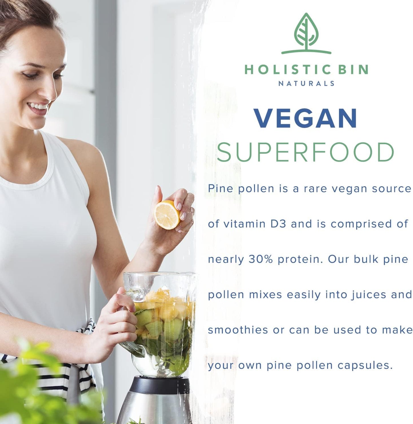 Golden Canadian Ponderosa Pine Pollen Powder - 20g Organic Supplement