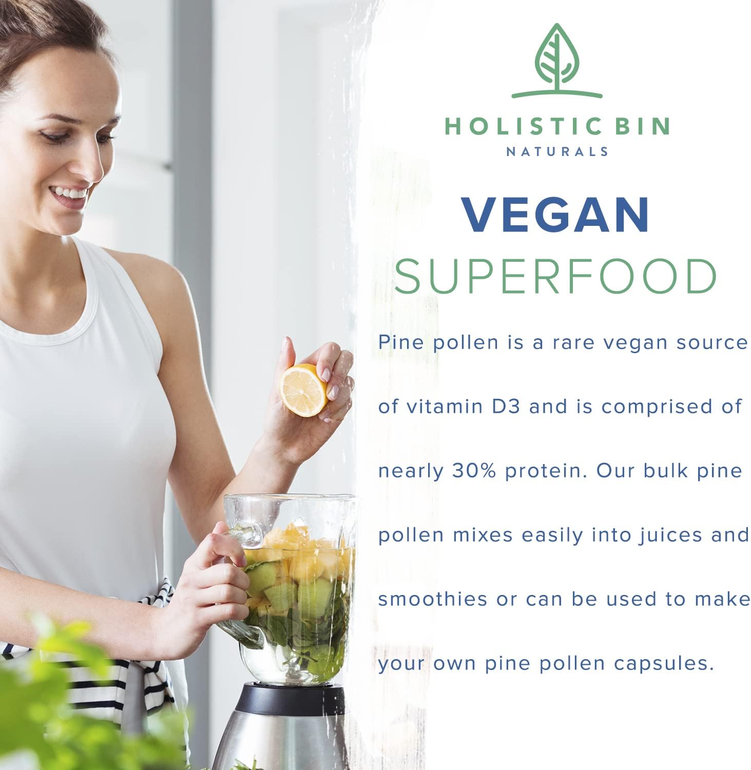 Golden Canadian Ponderosa Pine Pollen Powder - 20g Organic Supplement