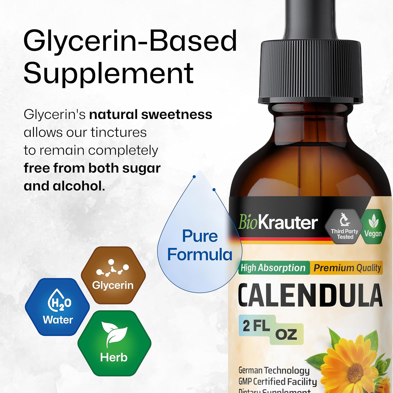 Goldenseal and Calendula Tincture Combo Pack - 2 Fl. Oz. each