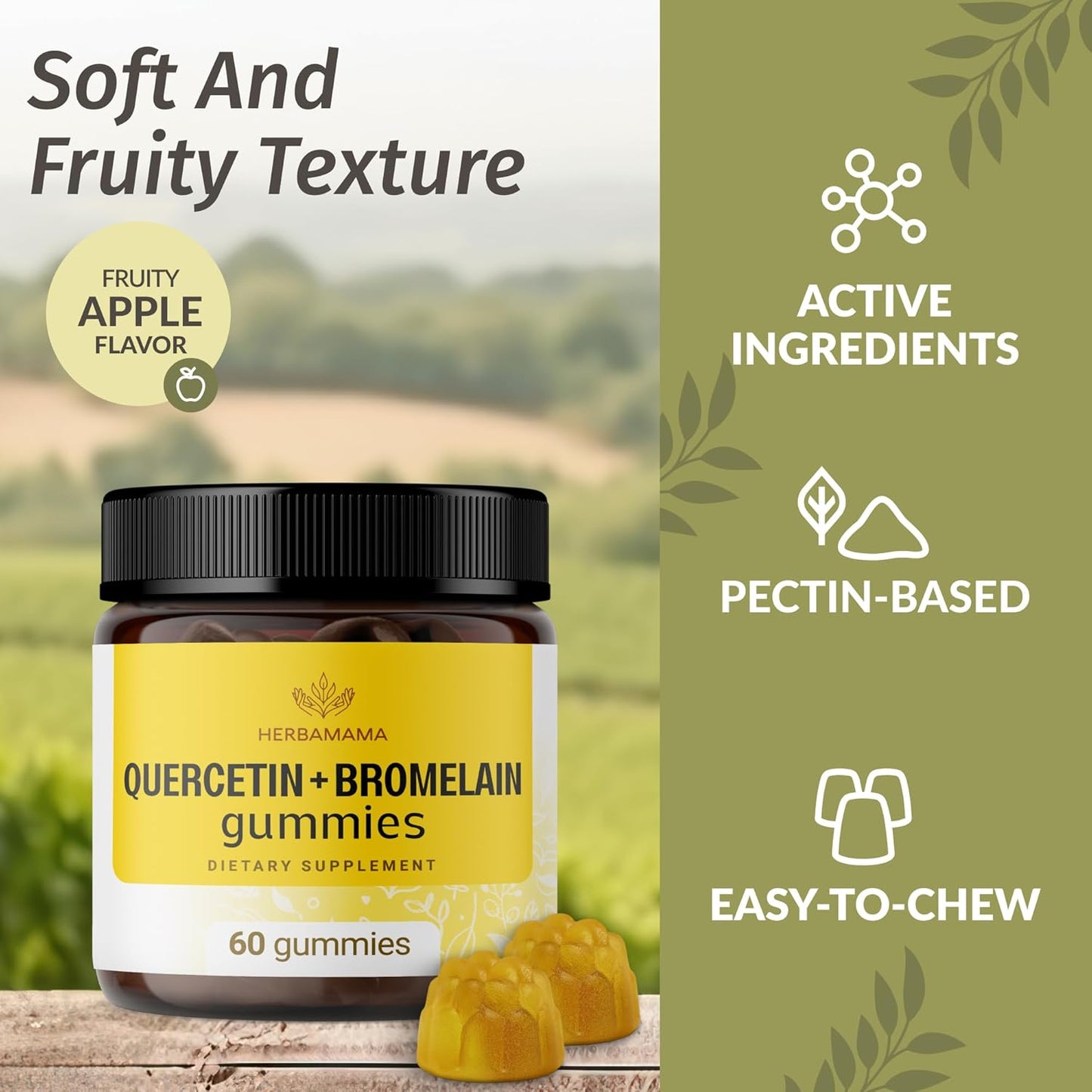 Goldenseal Root and Quercetin Bundle - Vegan Capsules with Bromelain - Non-GMO Gelatin-Free Kit - 2 Pack - 700mg Goldenseal, 800mg Quercetin