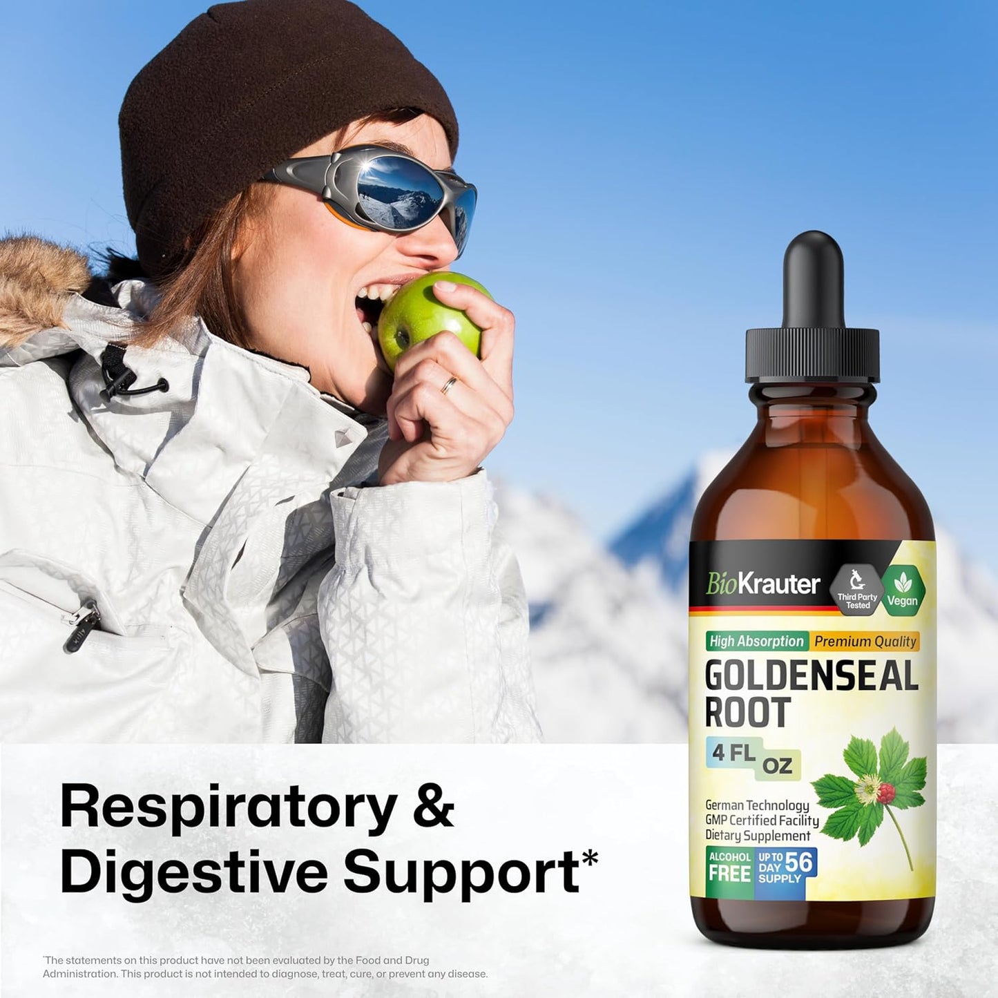 Goldenseal Tincture and Lemon Balm Gummies Bundle - 4 Fl. Oz. and 60 Count