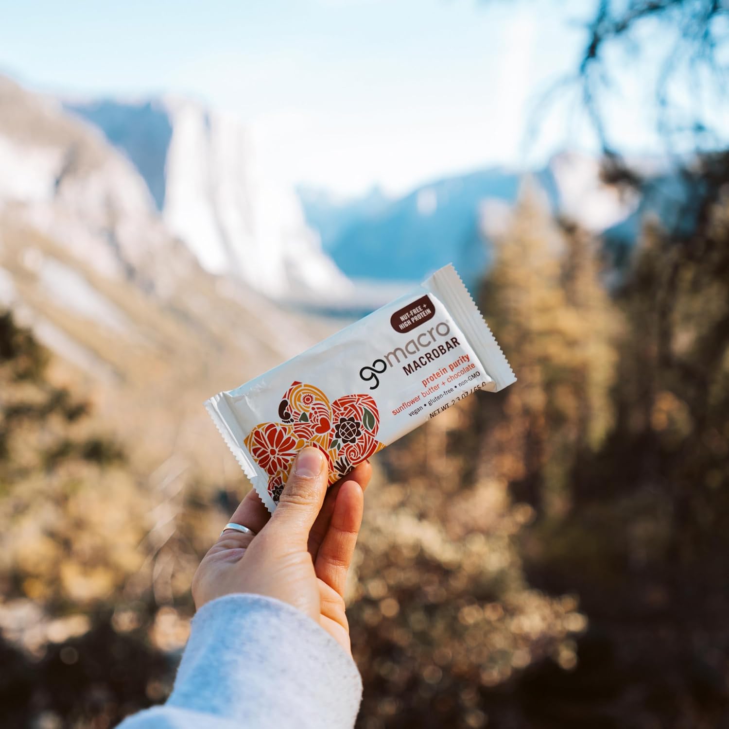 GoMacro MacroBar Organic Vegan Protein Bars - Nut-Free Variety Pack, 2.3 oz Bars, 12-Pack