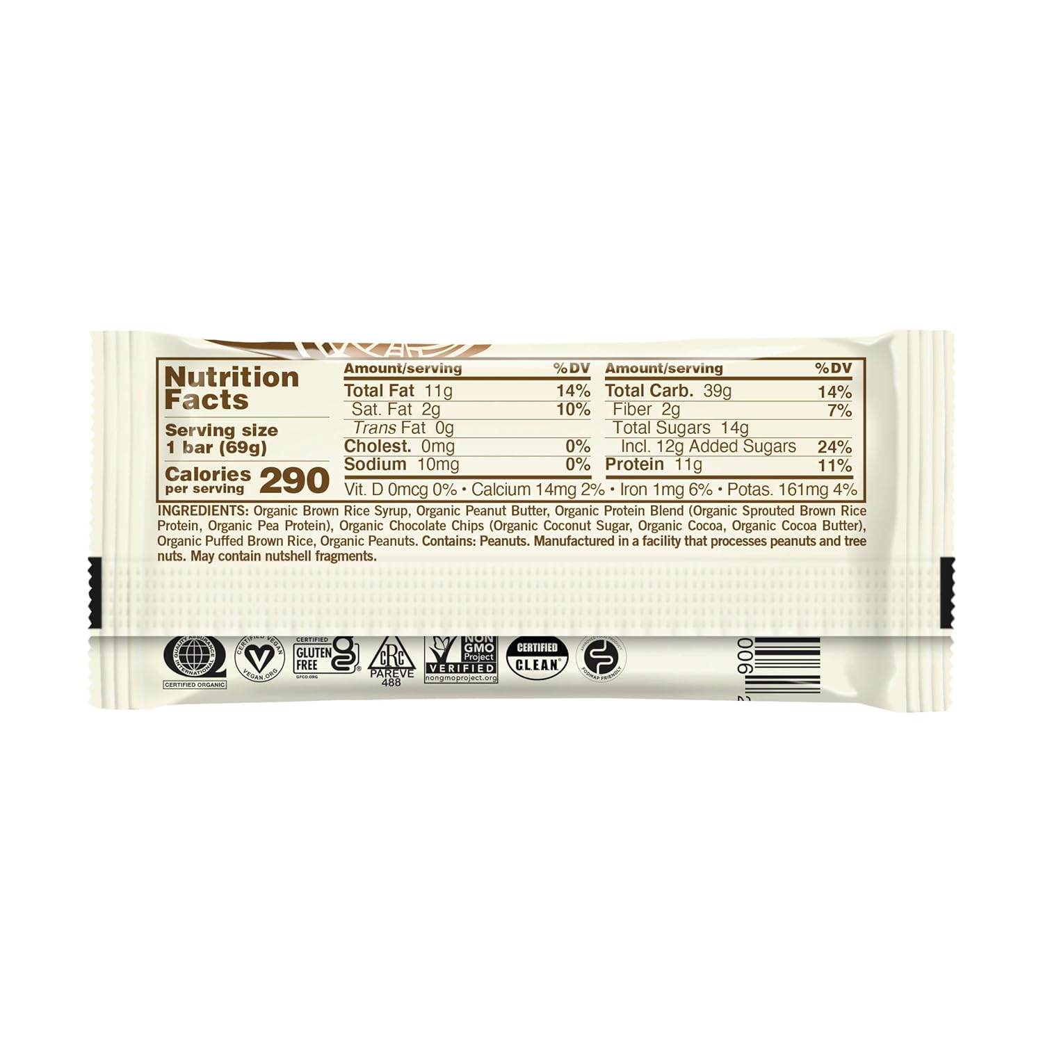 GoMacro Protein Pleasure Bar - Peanut Butter Chocolate Chip Flavor - 2.4 oz