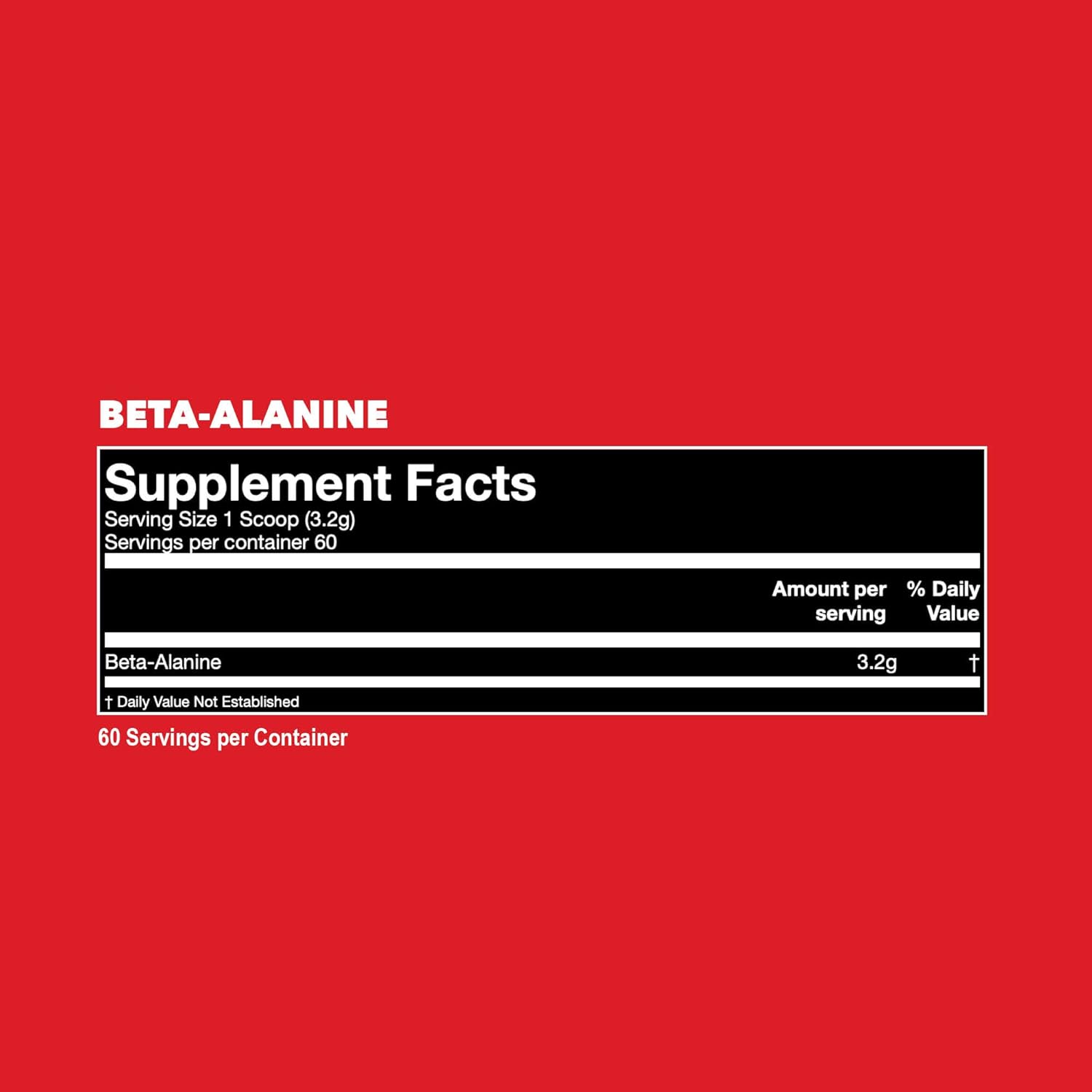 Gorilla Mind Beta-Alanine Supplement for Enhanced Muscular Endurance - 3.2 Grams per Serving