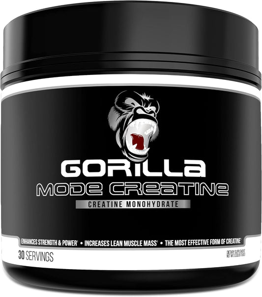 Gorilla Mind Micronized Creatine Monohydrate Powder for Muscle Size & Strength, 5g per Serving, 30 Servings - BoostGo Australia