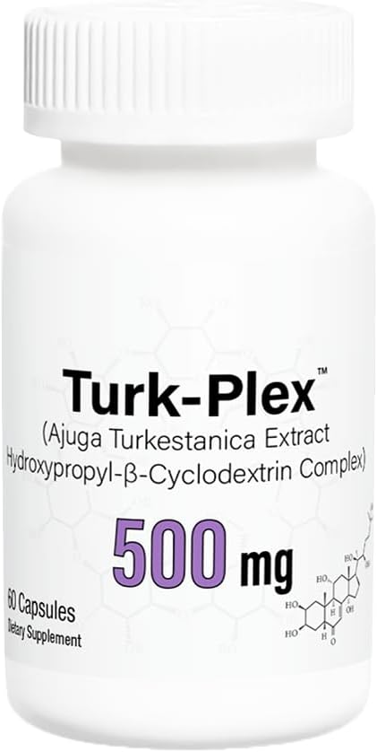 Gorilla Mind Turk-Plex® Capsules - Enhanced Bioavailability with Hydroxypropyl-β-Cyclodextrin (500mg x 60)