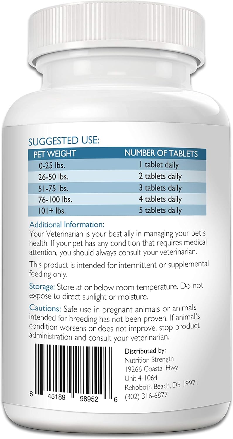 Grain-Free Coenzyme Q10 Ubiquinol Supplement for Dogs - Heart Health, Cognitive & Energy Support - 120 Chewable Tablets