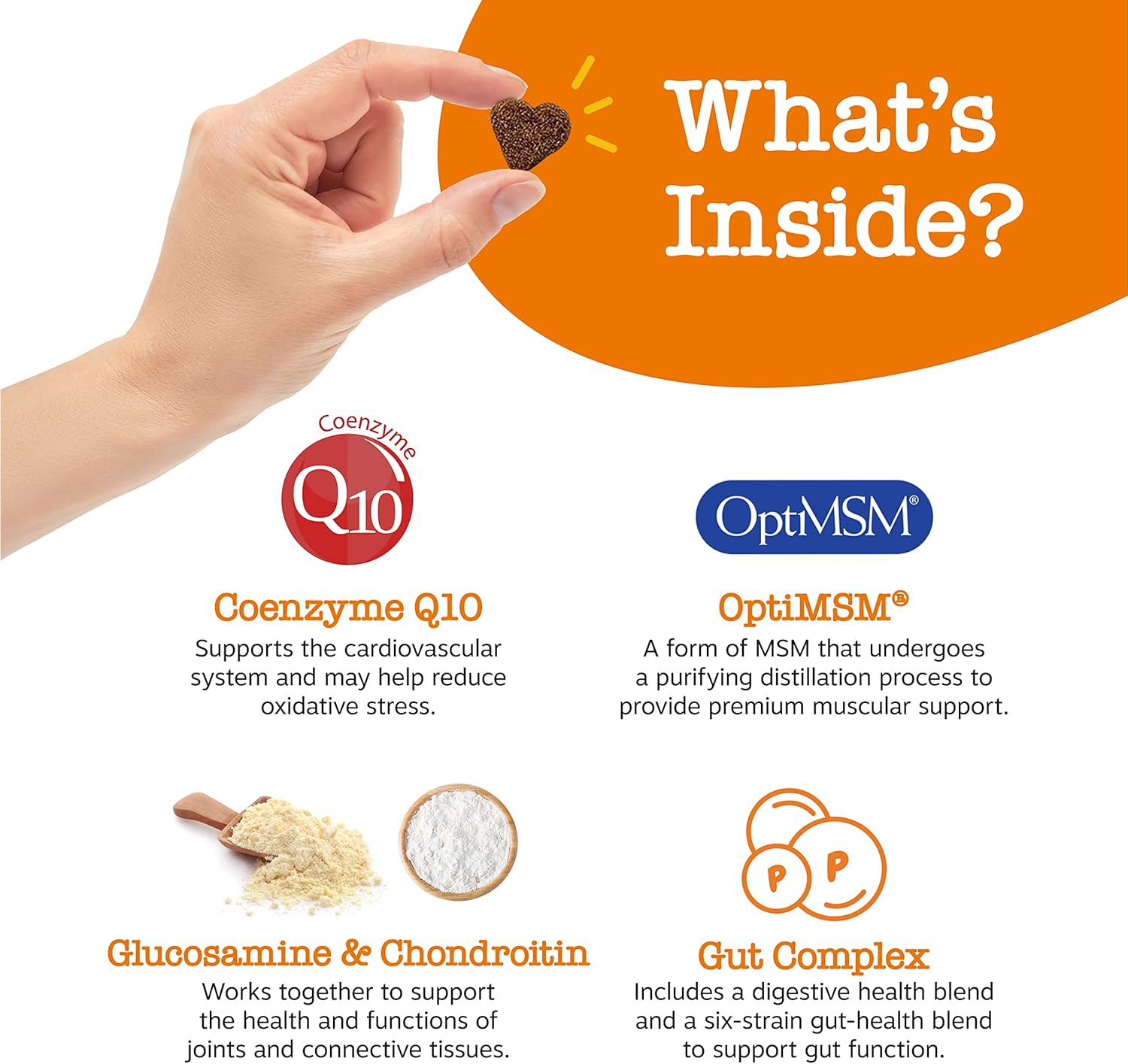 Grain Free Dog Multivitamin Treats with Glucosamine Chondroitin, Probiotics, and Enzymes for Joint, Skin, Coat, and Immune Health - 50 Count