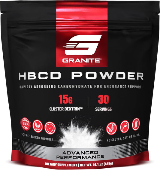 Granite Highly Branched Cyclic Dextrin (HBCD) Powder - Energy & Muscle Recovery Supplement for Workouts (30 Servings)