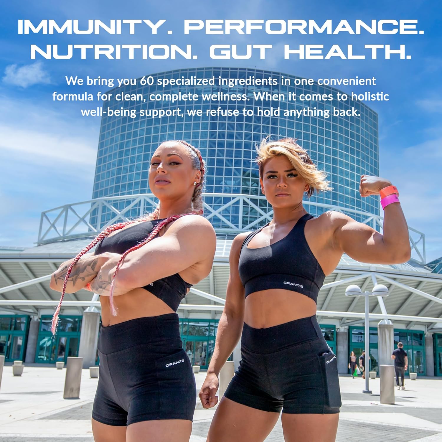 Granite Supplements Vital Shield Very Berry Greens Superfood Powder - Performance, Gut Health, Immunity Support (30 Servings)