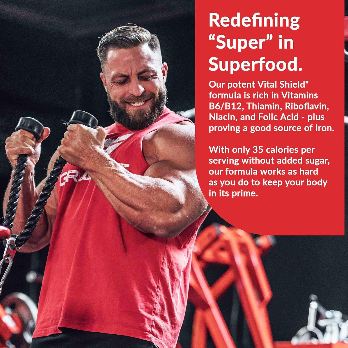 Granite Supplements Vital Shield Very Berry Greens Superfood Powder - Performance, Gut Health, Immunity Support (30 Servings)