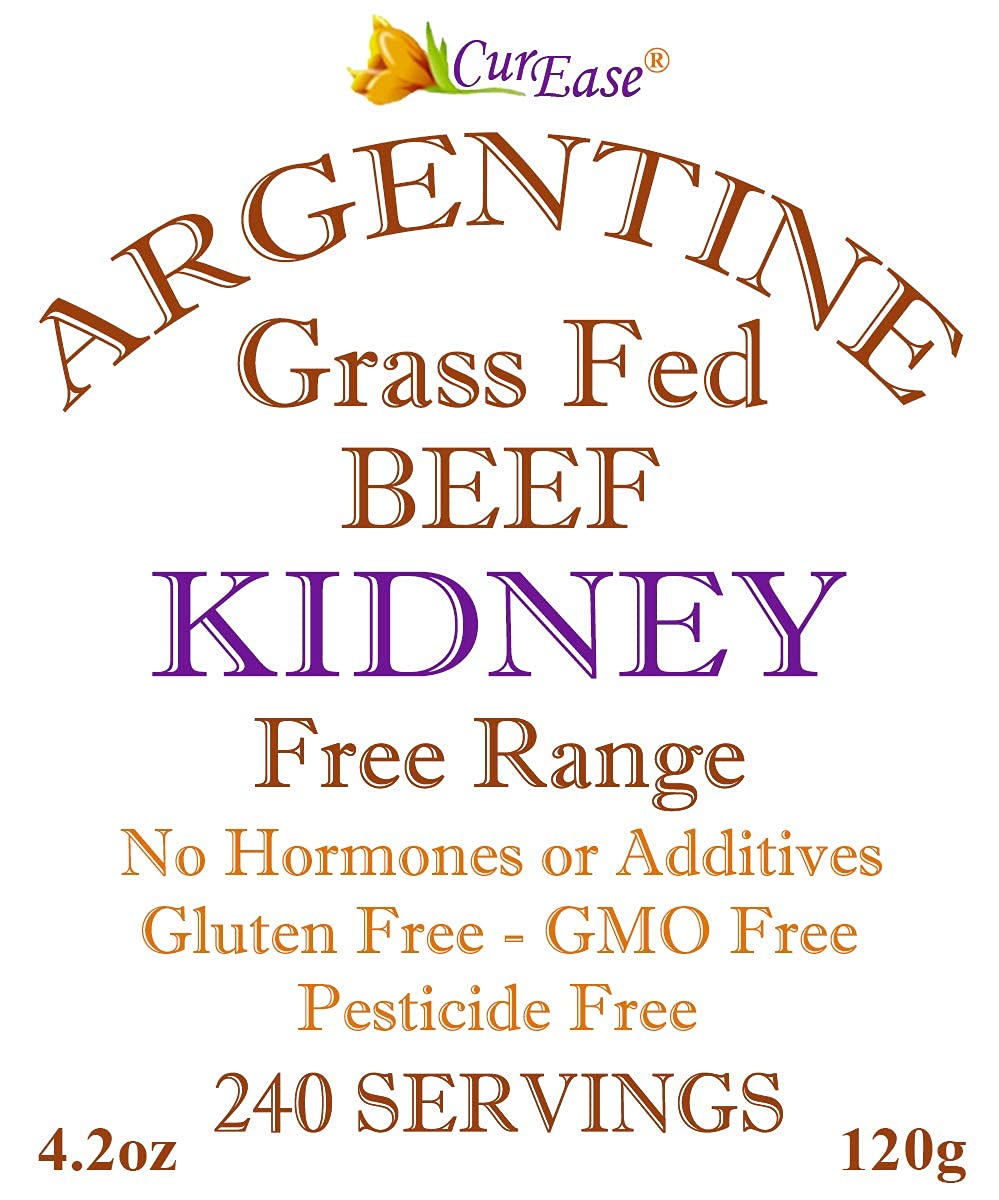 Grass Fed Argentine Beef Kidney Powder - 4.2 oz, 240 Servings - CurEase