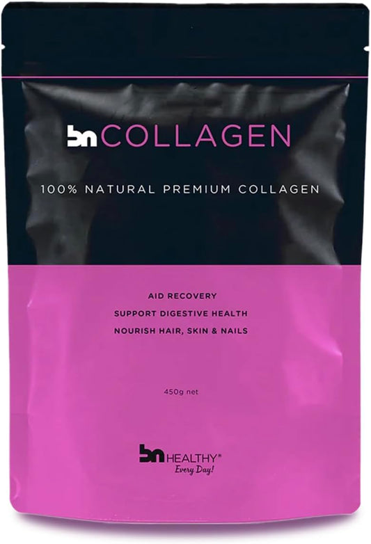 Grass-Fed BN Collagen Peptides Powder 15.9 oz - Type I, II, III for Hair, Nails, Skin, Bones & Joints - 30 Servings, Men & Women