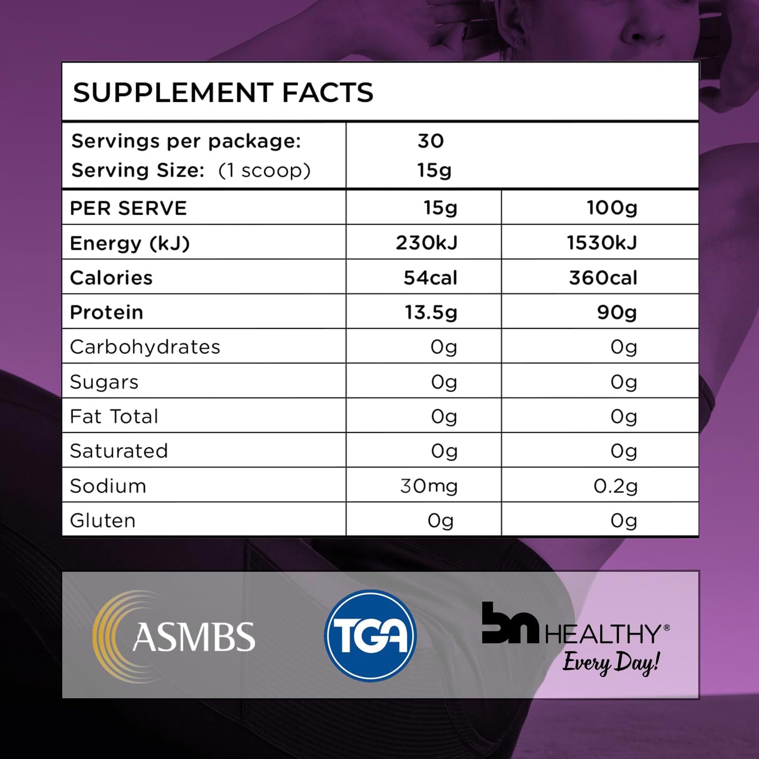 Grass-Fed BN Collagen Peptides Powder 15.9 oz - Type I, II, III for Hair, Nails, Skin, Bones & Joints - 30 Servings, Men & Women