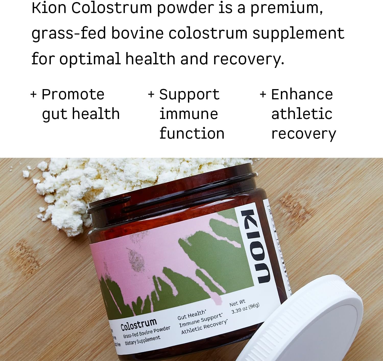 Grass-Fed Bovine Colostrum for Gut Health and Immune Support - 30 Servings