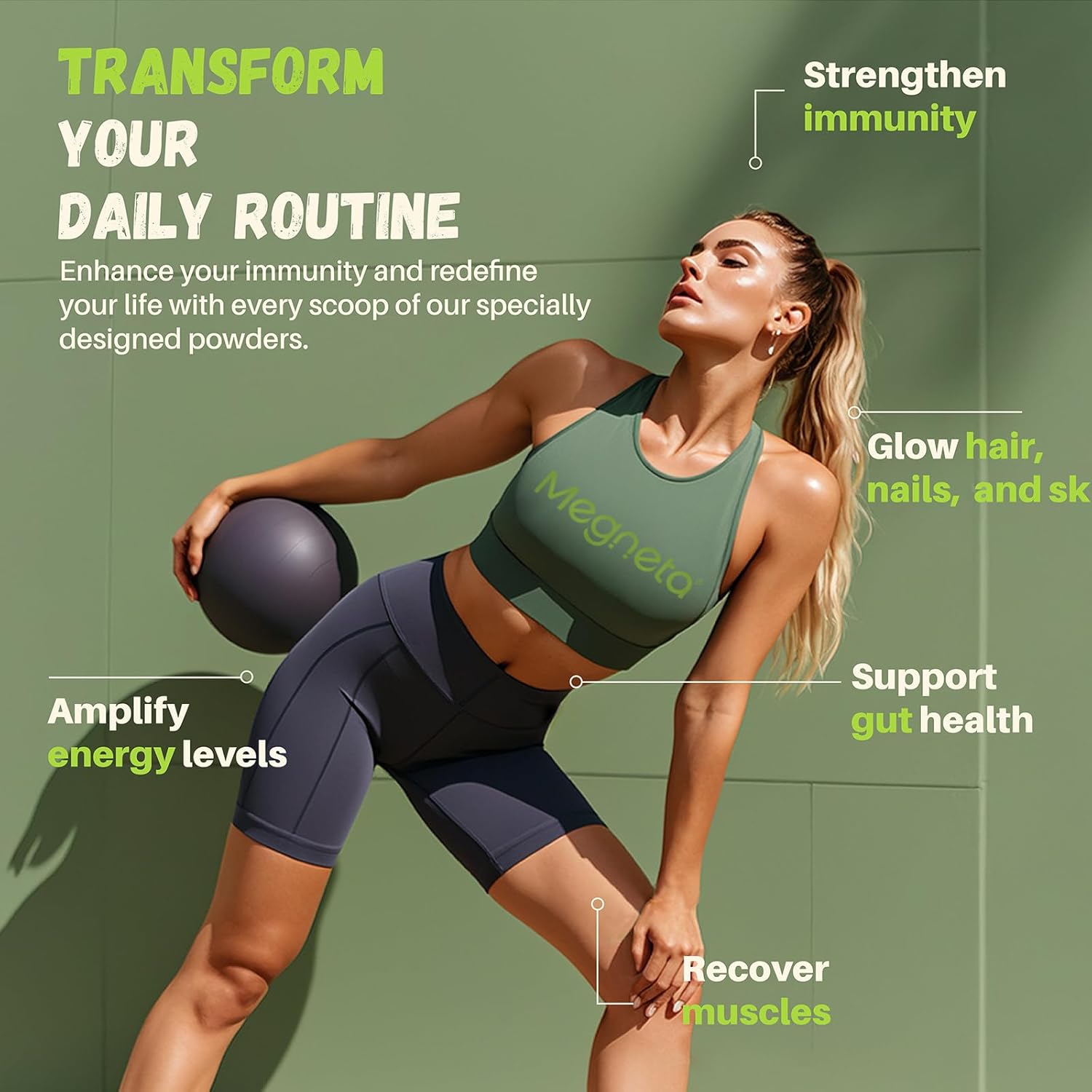 Grass Fed Bovine Colostrum Powder with 50% IgG - Supports Gut Health, Immune System, Hair, and Skin - 60 Servings