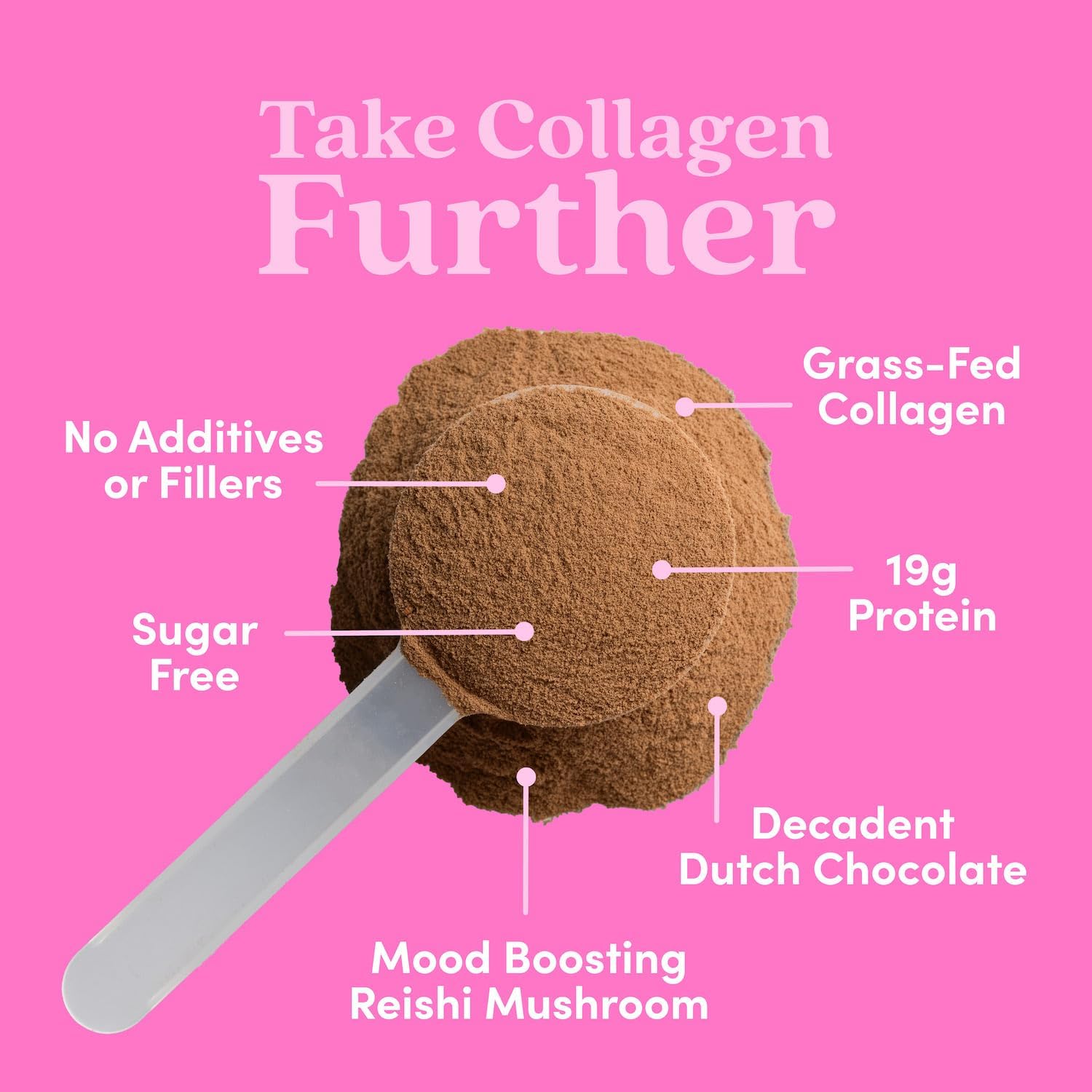Grass-Fed Chocolate Collagen Peptides Powder for Gut Health & Joint Support, Paleo & Keto Friendly, 11.36 oz