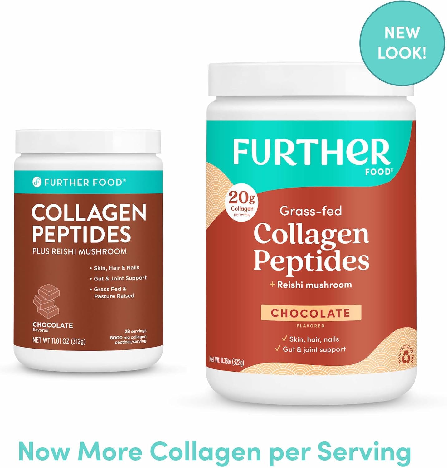 Grass-Fed Chocolate Collagen Peptides Powder for Gut Health & Joint Support, Paleo & Keto Friendly, 11.36 oz