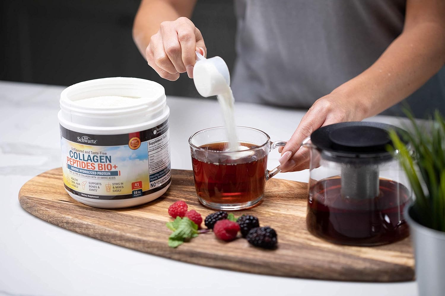 Grass Fed Collagen Peptides Powder for Healthy Skin, Hair & Nails - Bone & Joint Support - Hydrolyzed, Unflavored, Non GMO - 16 oz. - BoostGo Australia