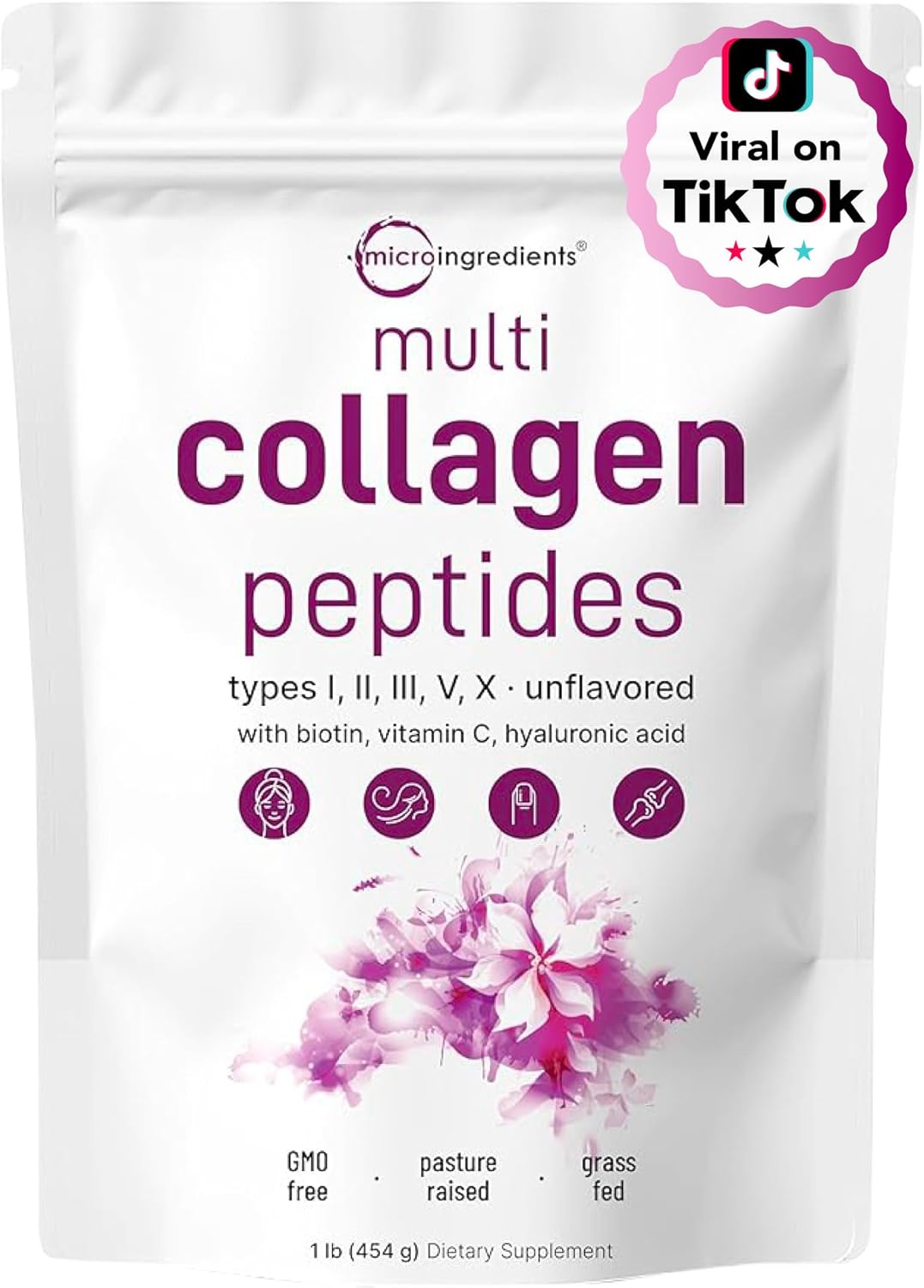 Grass-Fed Collagen Protein Powder & Essential Sunshine Vitamins Bundle - 16oz Collagen Powder, Vitamin D3 5,000iu, K2 100mcg Softgels - 2 Pack