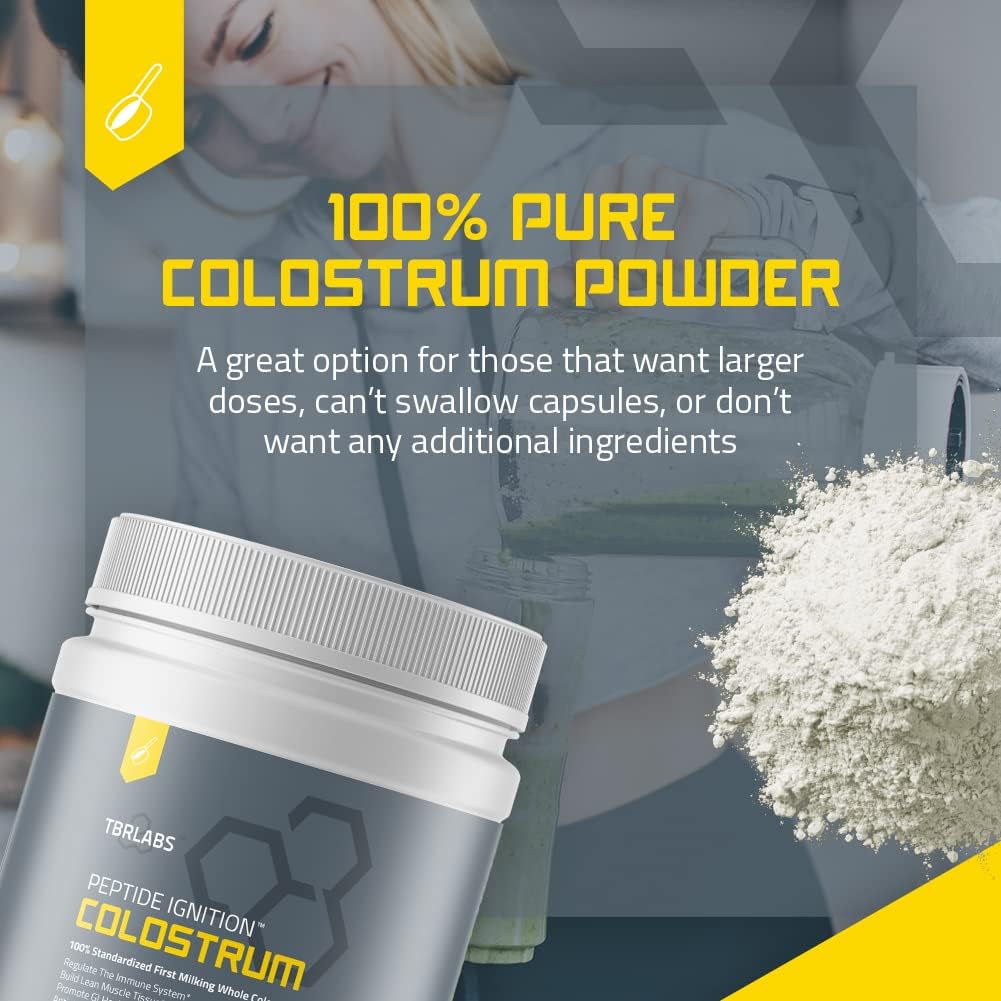 Grass Fed Colostrum Powder for Gut Health, Immunity, Skin & Hair - 400+ Bioactive Nutrients, Keto-Friendly - 200g (132 Servings) - BoostGo Australia