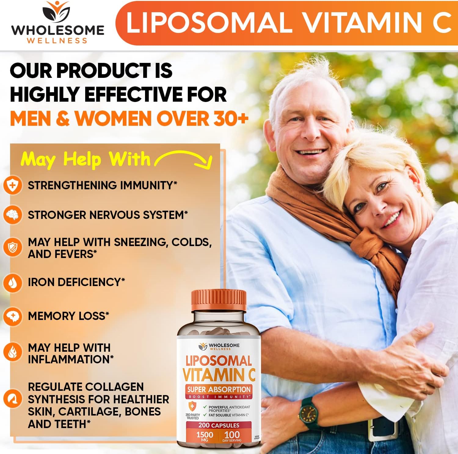 Grass Fed Desiccated Beef Liver Capsules + Liposomal Vitamin C Bundle for High Absorption (180 Pills Liver, 200 Pills Vitamin C)