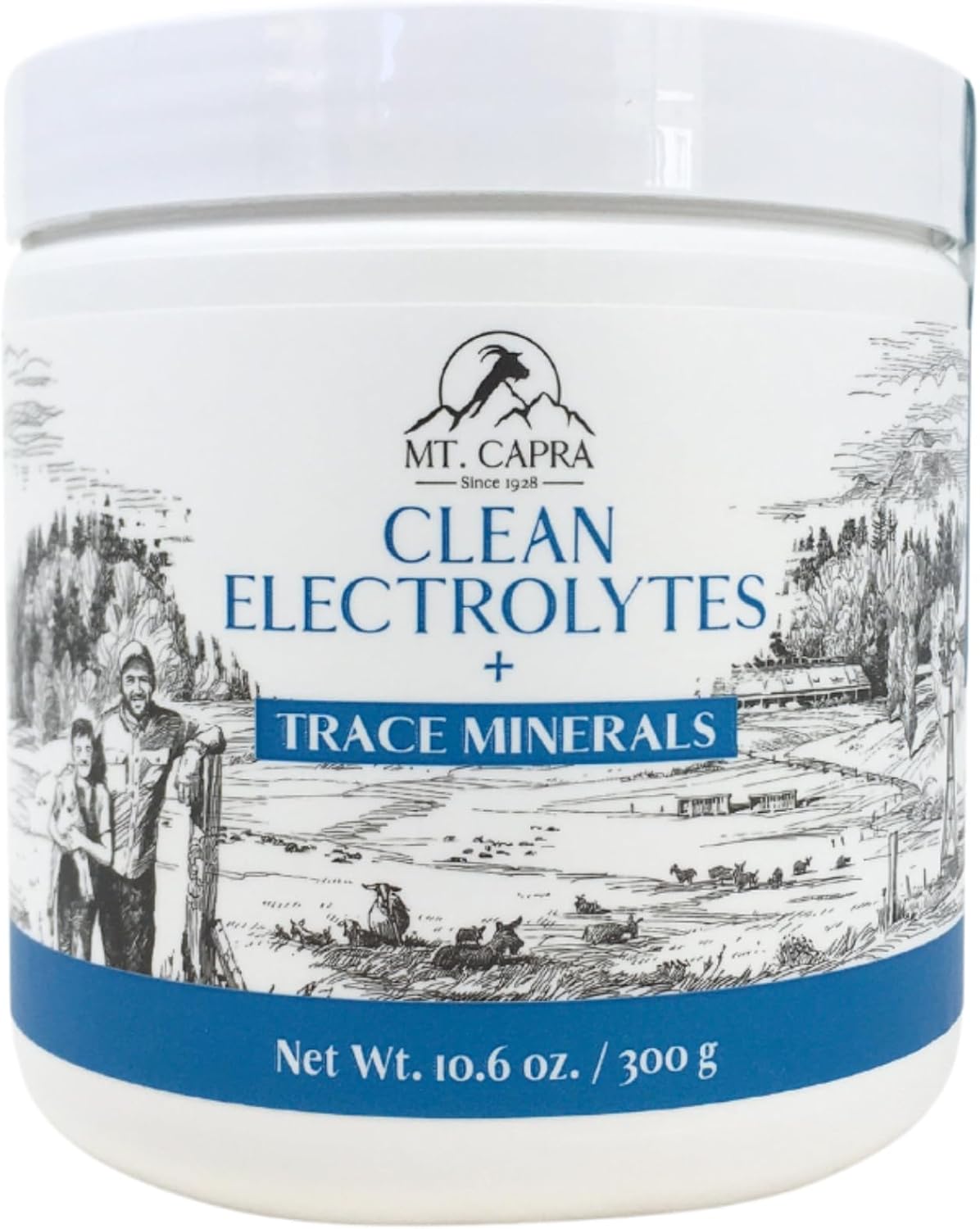 Grass-Fed Goat Milk Electrolytes + Trace Minerals Powder | Hydrating Whole Food Supplement | Easy to Mix | 30 Servings - 10.6 oz