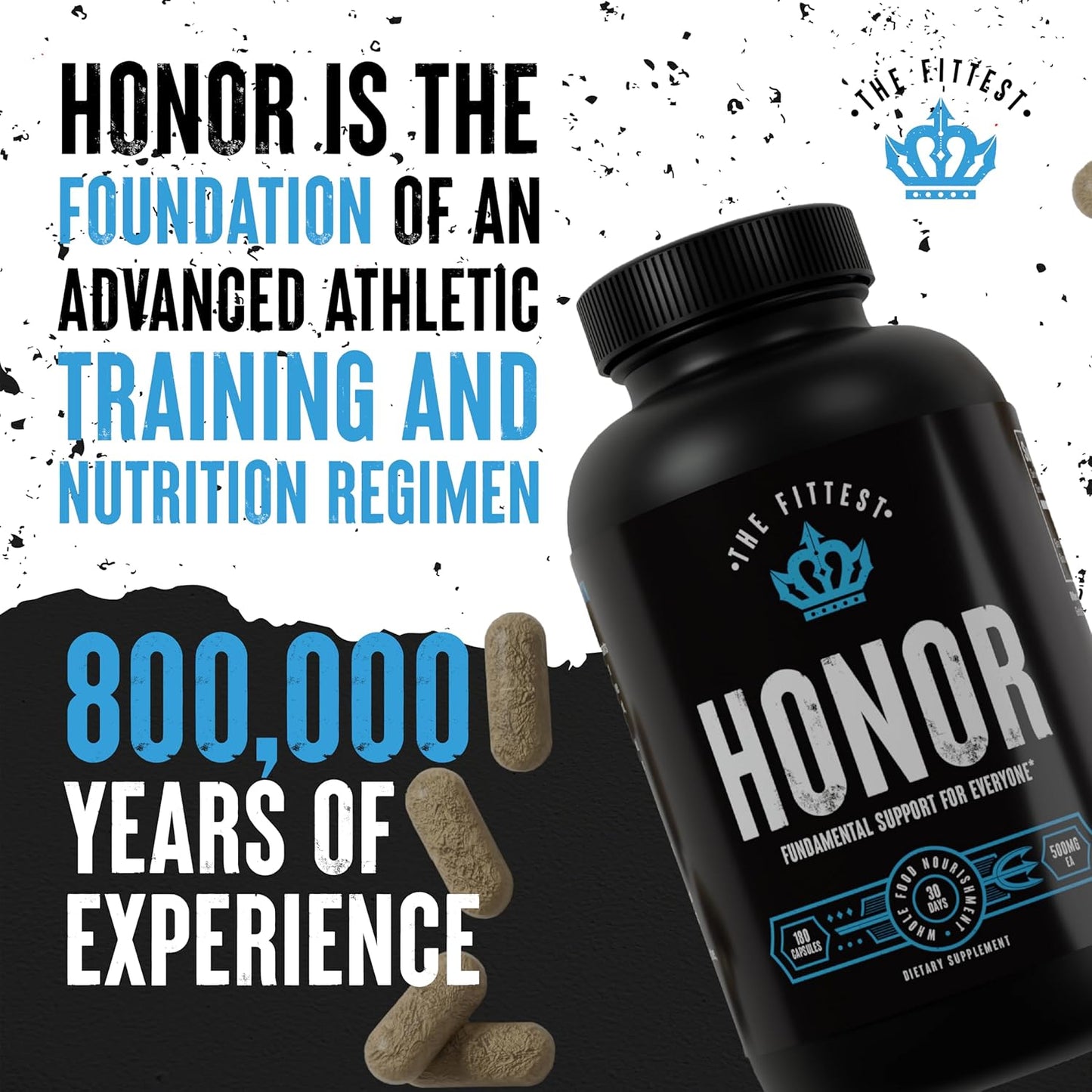 Grass Fed Liver & Bone Marrow Supplement for Energy, Collagen, Joint & Bone Health - 180 Capsules