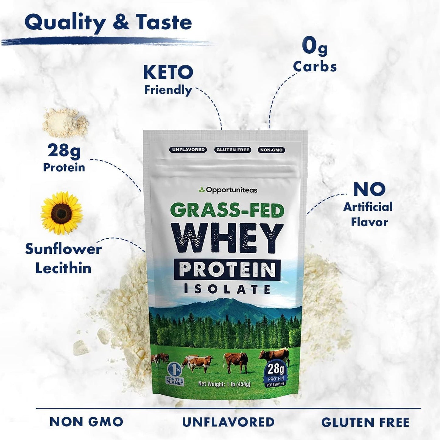 Grass Fed Unflavored Whey Protein & Liver Detox Matcha Tea Bundle - Muscle Support & Liver Cleanse - BoostGo Australia