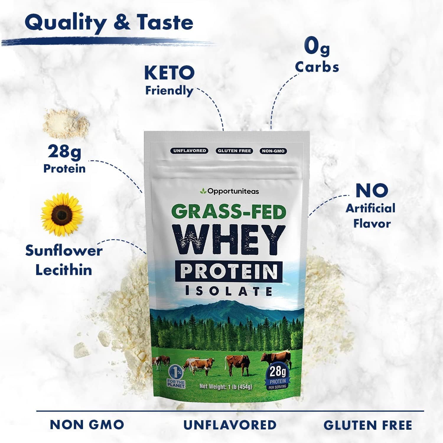 Grass Fed Unflavored Whey Protein & Liver Detox Matcha Tea Bundle - Muscle Support & Liver Cleanse - BoostGo Australia