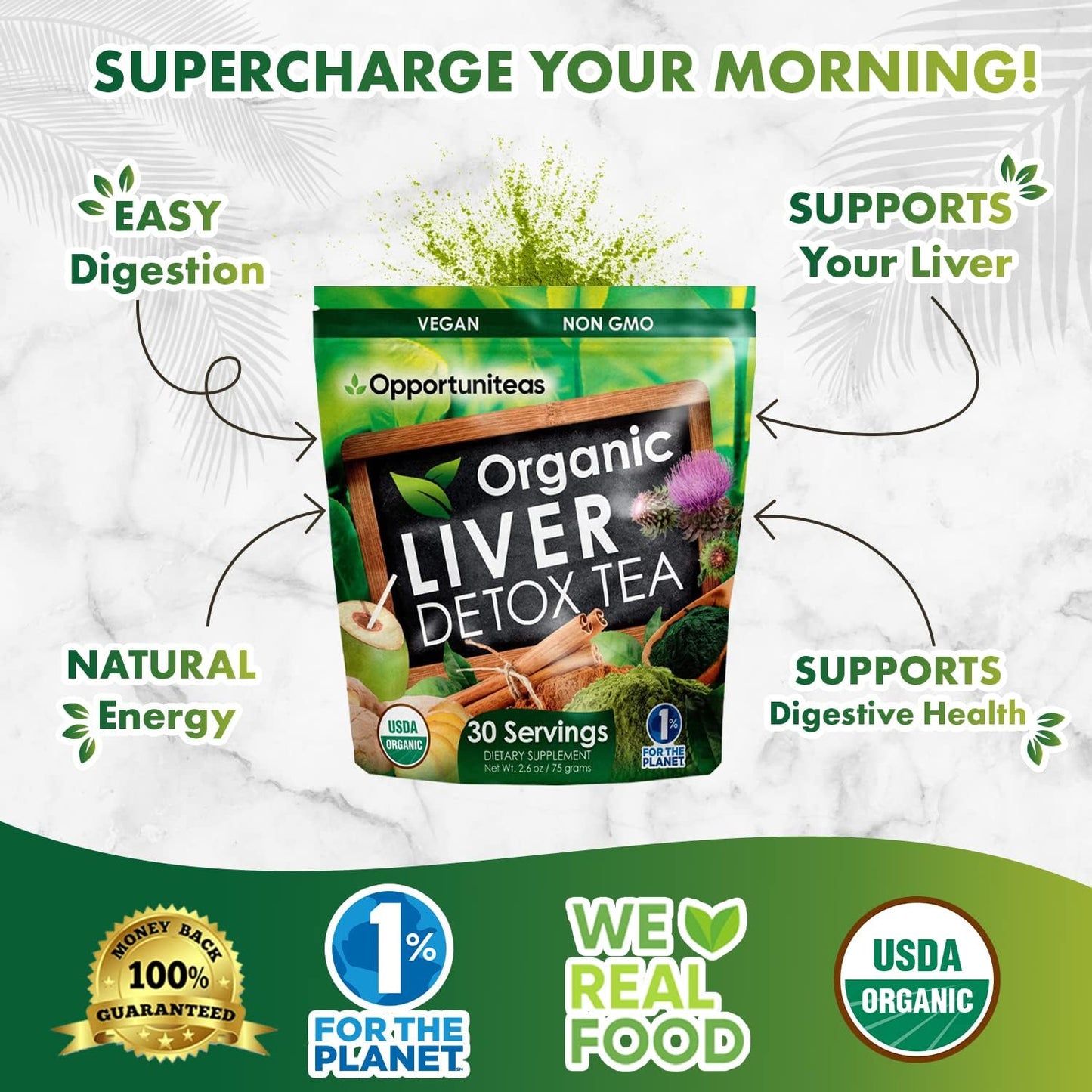 Grass Fed Unflavored Whey Protein & Liver Detox Matcha Tea Bundle - Muscle Support & Liver Cleanse - BoostGo Australia