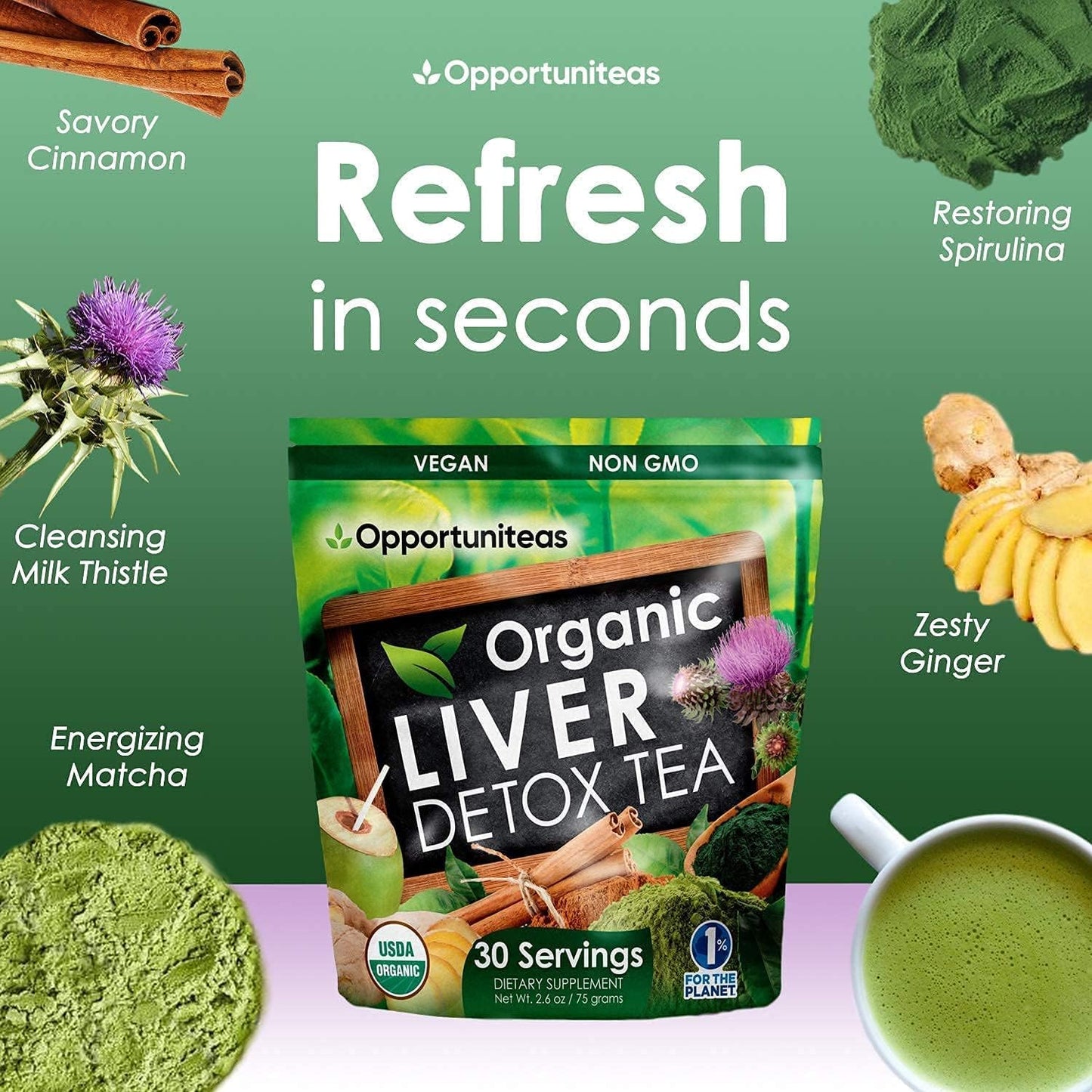 Grass Fed Unflavored Whey Protein & Liver Detox Matcha Tea Bundle - Muscle Support & Liver Cleanse - BoostGo Australia