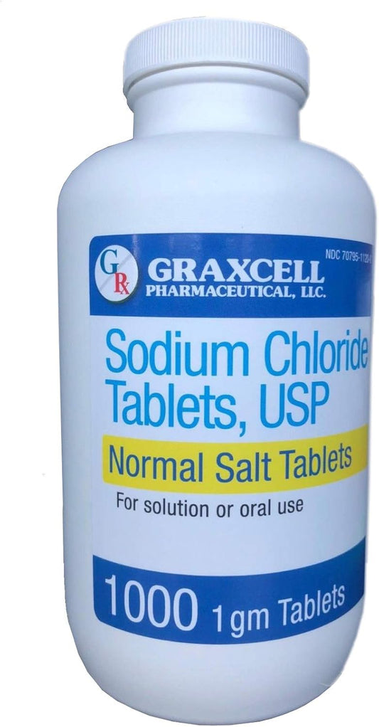 Graxcell Sodium Chloride 1GM Tablets for Hydration and Electrolyte Balance