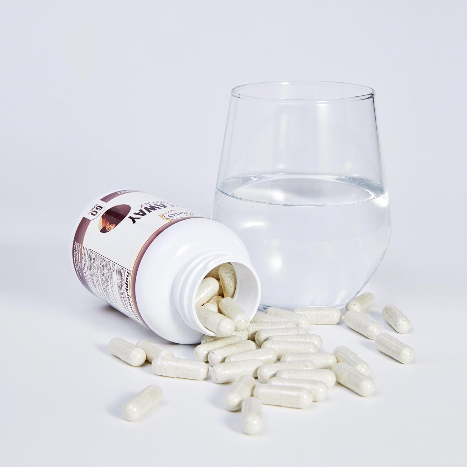 Gray Away Complex by Qivaro - Advanced Unisex Supplement for Restoring Natural Hair Color - Reverse Graying in Men and Women - 60 Capsules