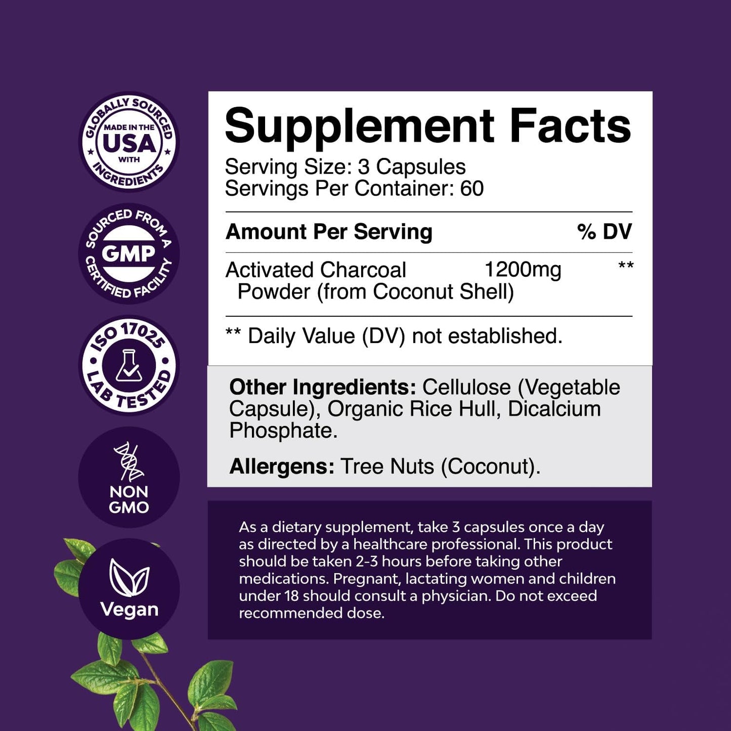 Green Coffee Bean Extract Bundle for Heart Health, Mental Focus, Size Reduction, and Detox with Activated Charcoal Capsules for Bloating Relief and Body Cleanse