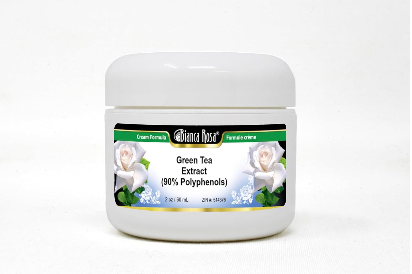 Green Tea Extract Cream with 90% Polyphenols - 2 oz - Bianca Rosa