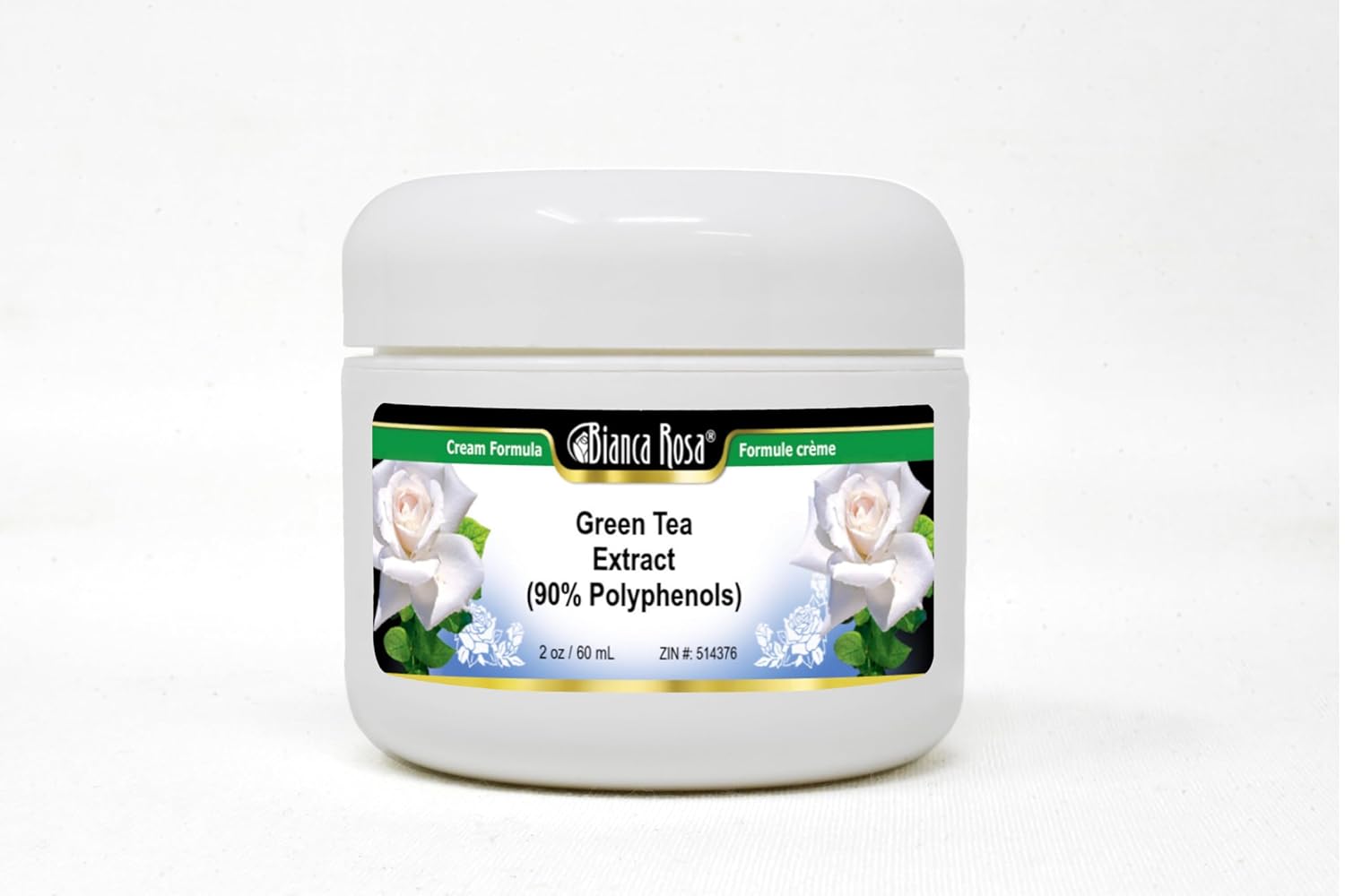 Green Tea Extract Cream with 90% Polyphenols - 2 oz - Bianca Rosa
