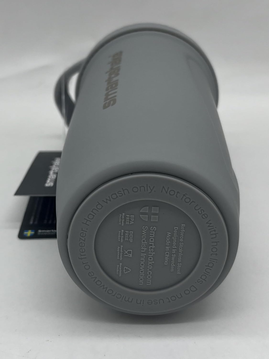 Grey Smartshake Reforce Stainless Steel Shaker Bottle - 900 ml Capacity