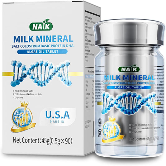 Growth Calcium Tablets for Children and Adolescents with DHA Brain Supplement and Patented Lysine Enhancement
