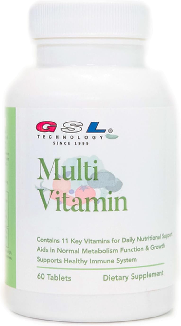 GSL Technology Multi-Vitamin 3 Pack - 180 Tablets, 11 Key Vitamins for Daily Nutritional Support, Made in USA for Overall Well-Being