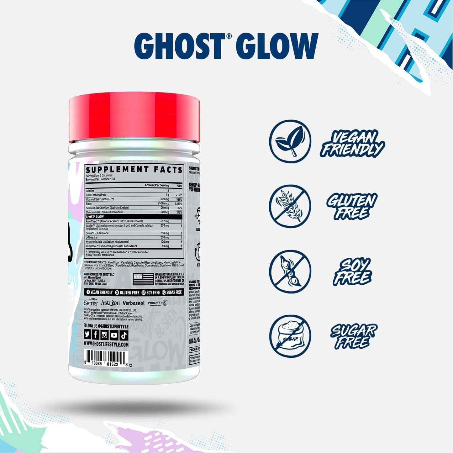 Guava Berry Superfood Powder and Glow Capsules Bundle for Beauty and Detox Support