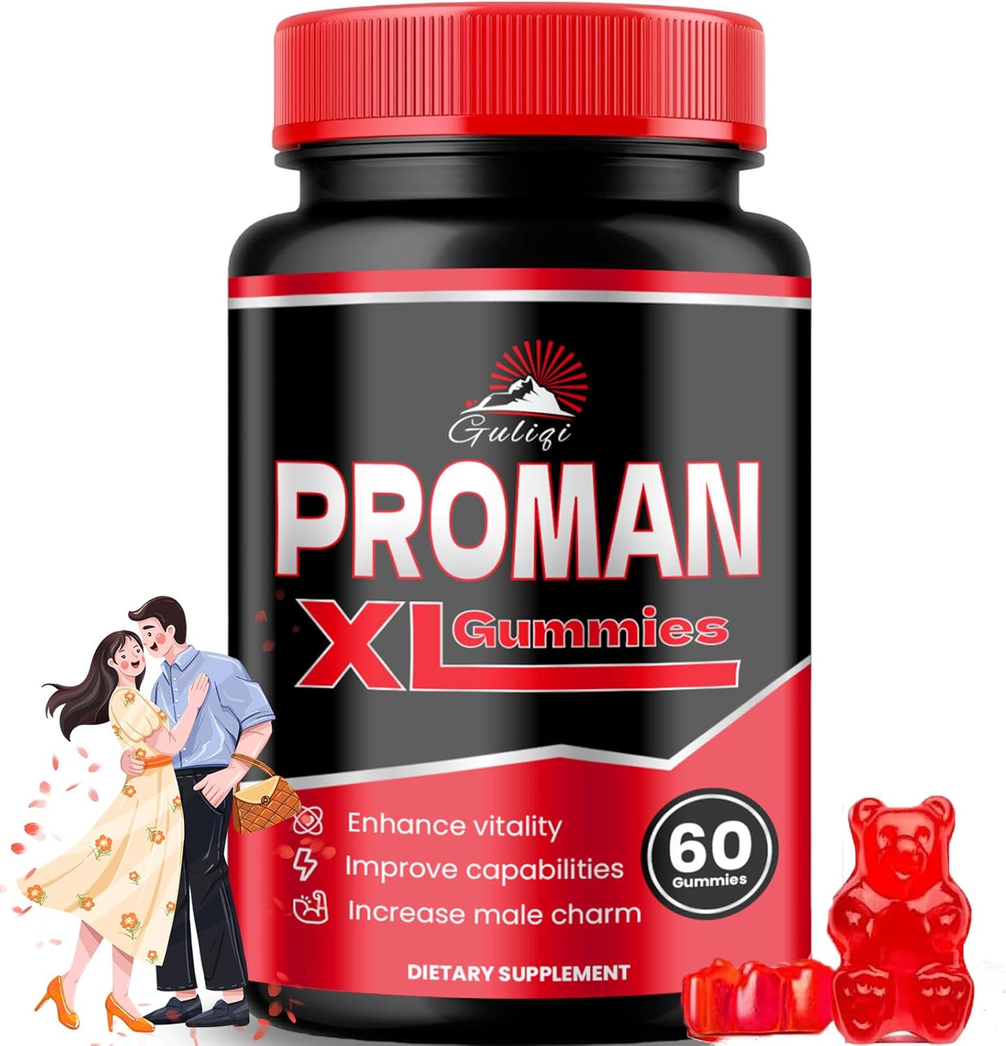 Guliqi Proman XL Gummies - Men's Multivitamin Gummies (1 Month Supply)