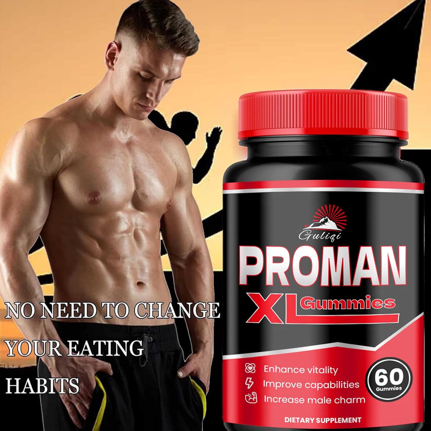 Guliqi Proman XL Gummies - Men's Multivitamin Gummies (1 Month Supply)